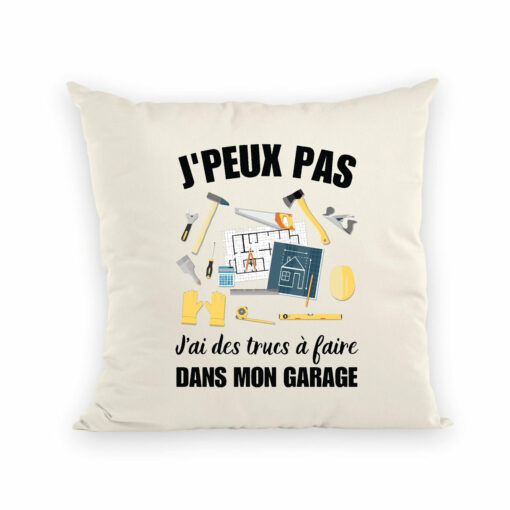 Coussin J’peux pas j’ai garage