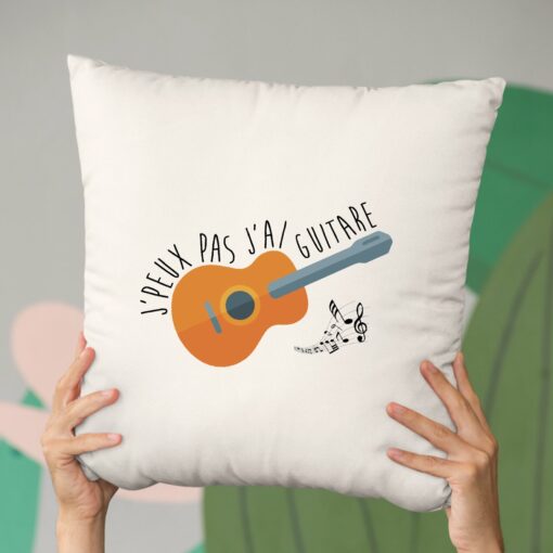 Coussin J’peux pas j’ai guitare