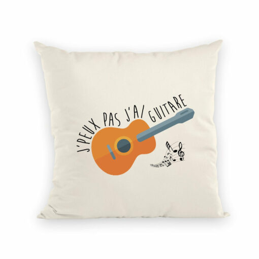 Coussin J’peux pas j’ai guitare