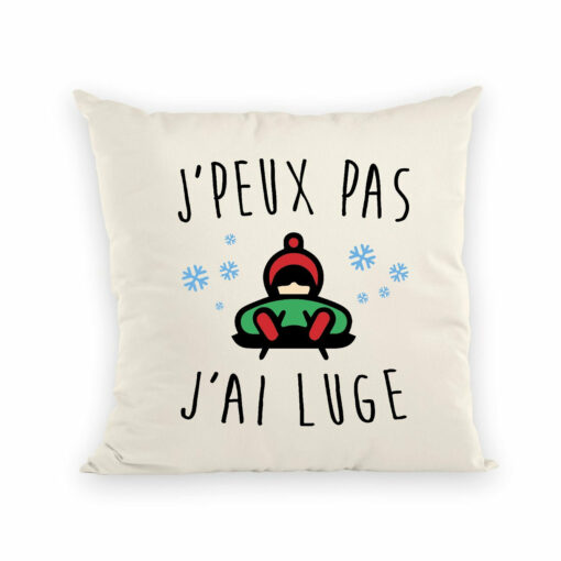 Coussin J’peux pas j’ai luge