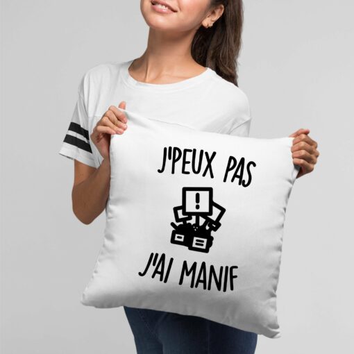 Coussin J’peux pas j’ai manif