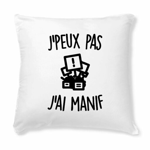 Coussin J’peux pas j’ai manif