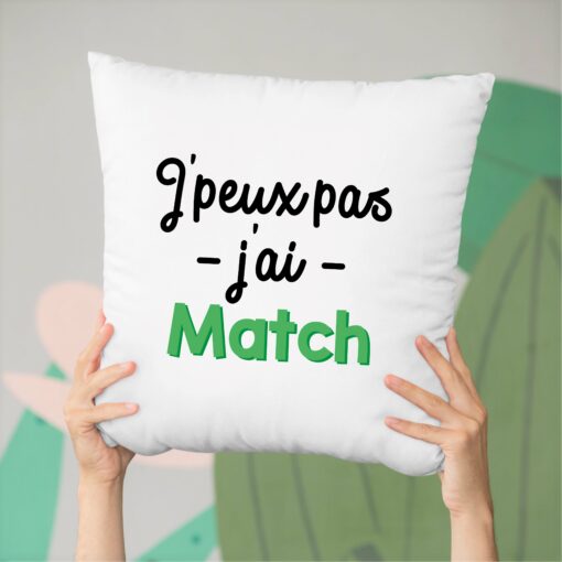 Coussin J’peux pas j’ai match