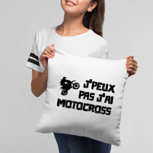 Coussin J’peux pas j’ai motocross