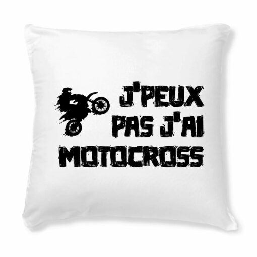 Coussin J’peux pas j’ai motocross