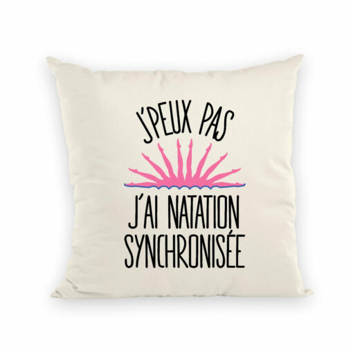 Coussin J’peux pas j’ai natation synchronisee