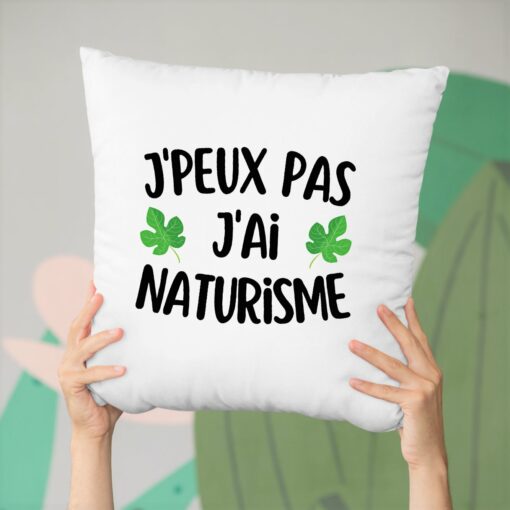 Coussin J’peux pas j’ai naturisme