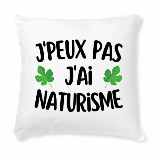 Coussin J’peux pas j’ai naturisme