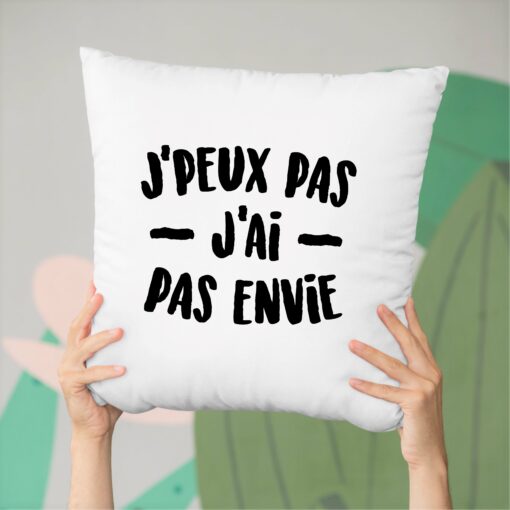 Coussin J’peux pas j’ai pas envie