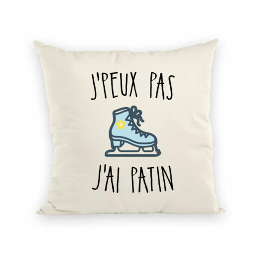 Coussin J’peux pas j’ai patin