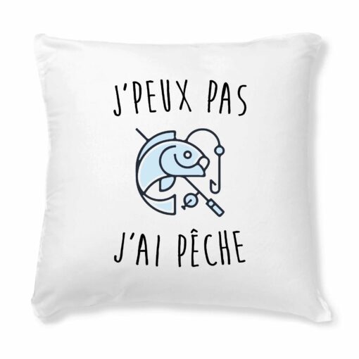 Coussin J’peux pas j’ai peche