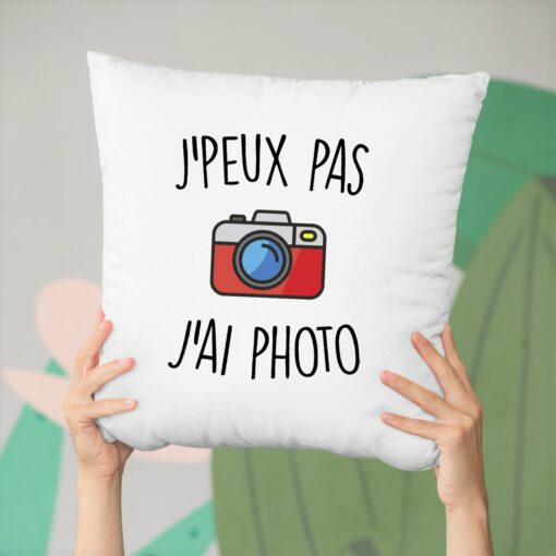 Coussin J’peux pas j’ai photo