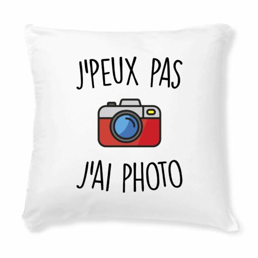 Coussin J’peux pas j’ai photo