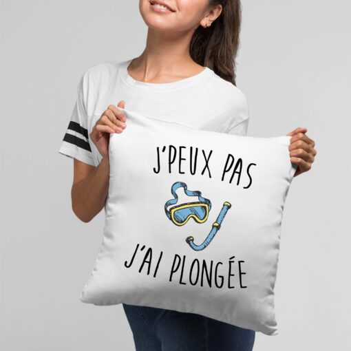 Coussin J’peux pas j’ai plongee