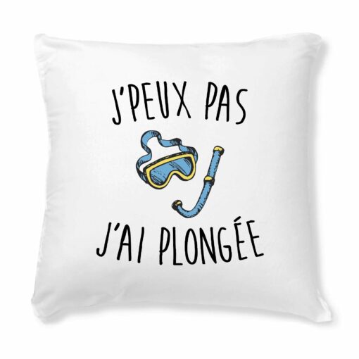 Coussin J’peux pas j’ai plongee