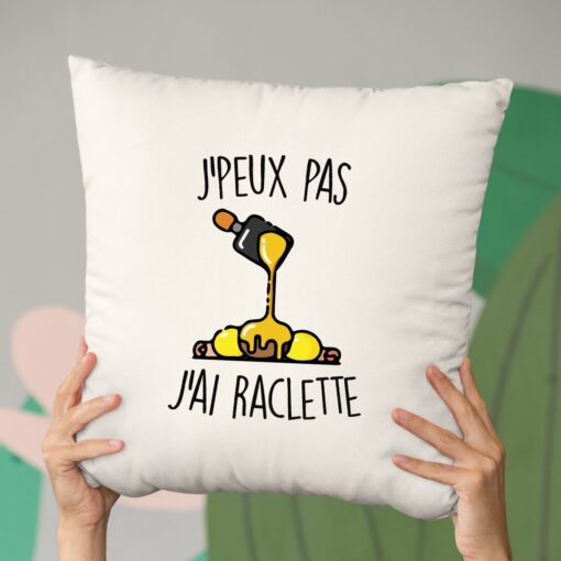 Coussin J’peux pas j’ai raclette