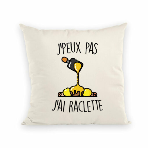 Coussin J’peux pas j’ai raclette