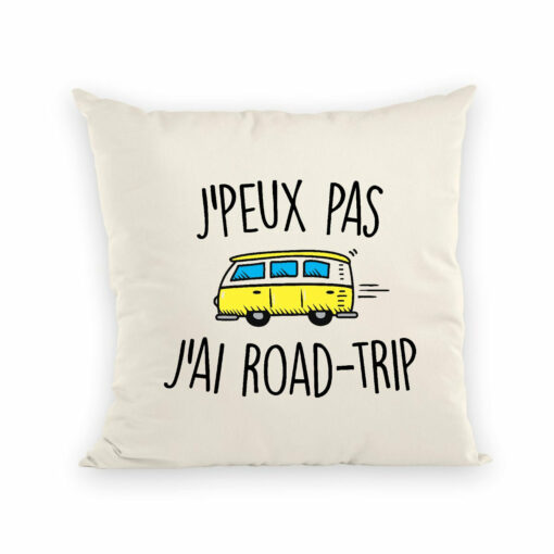 Coussin J’peux pas j’ai road-trip