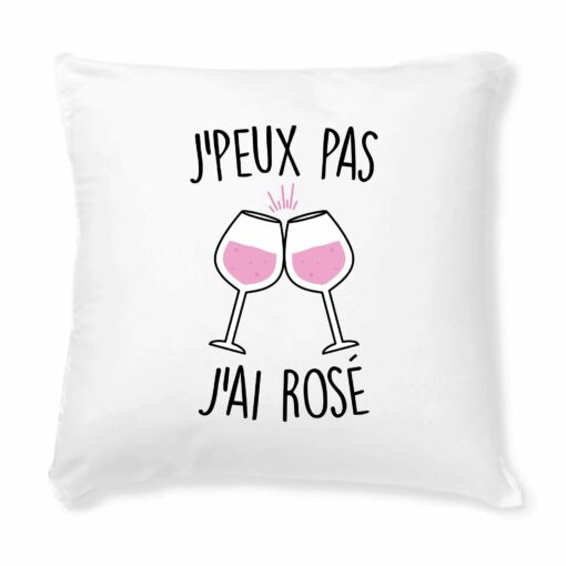 Coussin J’peux pas j’ai rose