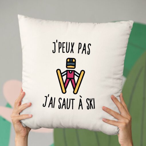 Coussin J’peux pas j’ai saut a ski