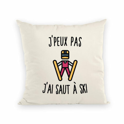 Coussin J’peux pas j’ai saut a ski