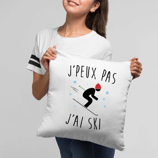 Coussin J’peux pas j’ai ski