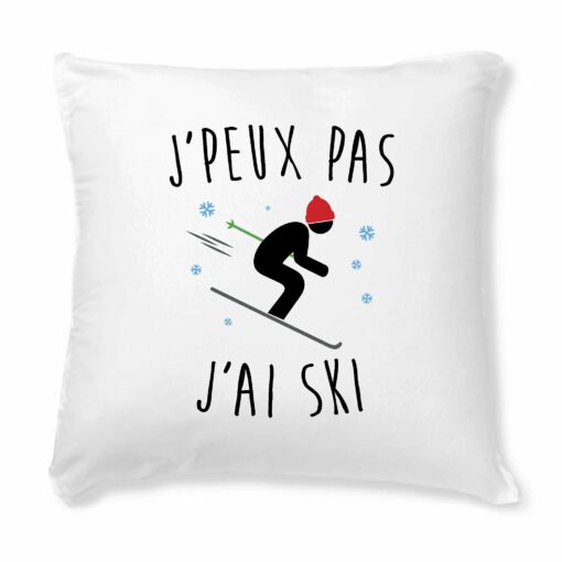 Coussin J’peux pas j’ai ski