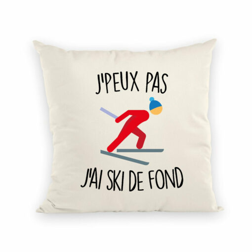 Coussin J’peux pas j’ai ski de fond