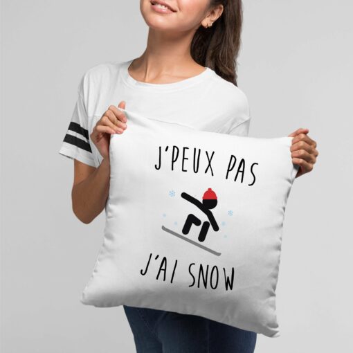 Coussin J’peux pas j’ai snow