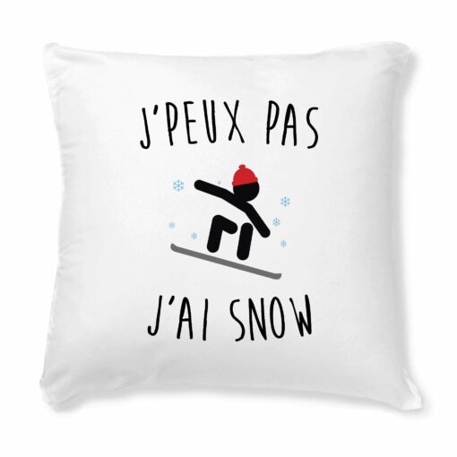 Coussin J’peux pas j’ai snow