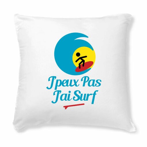 Coussin J’peux pas j’ai surf