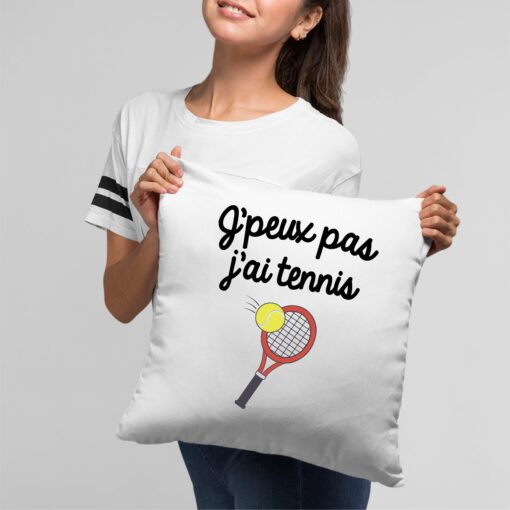 Coussin J’peux pas j’ai tennis