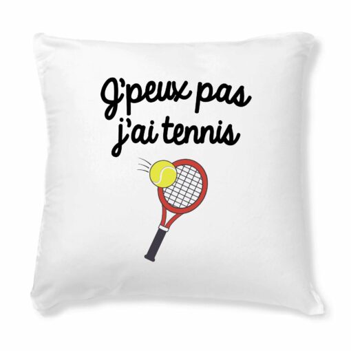 Coussin J’peux pas j’ai tennis