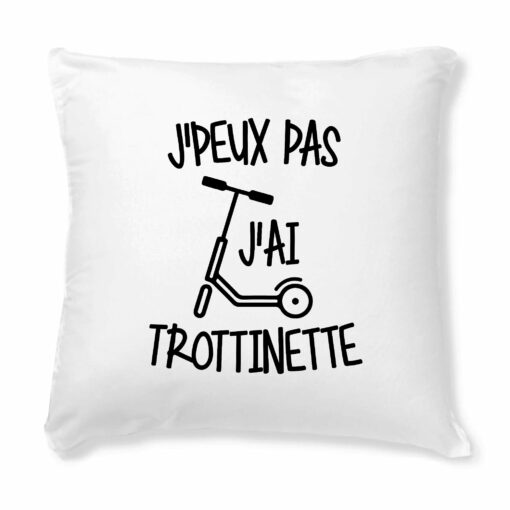 Coussin J’peux pas j’ai trottinette