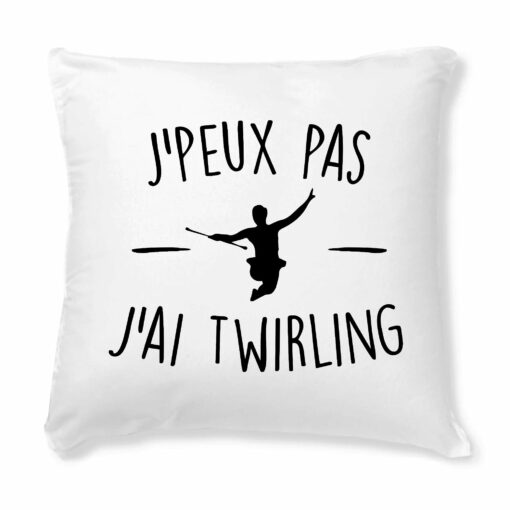 Coussin J’peux pas j’ai twirling