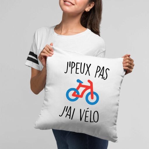 Coussin J’peux pas j’ai velo