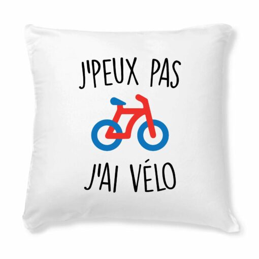 Coussin J’peux pas j’ai velo