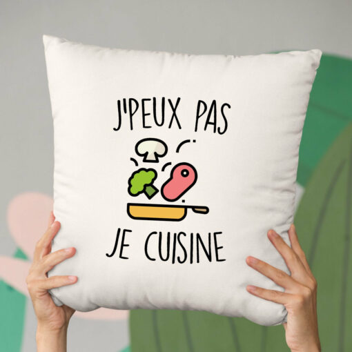 Coussin J’peux pas je cuisine