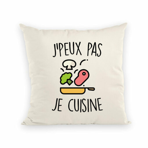 Coussin J’peux pas je cuisine