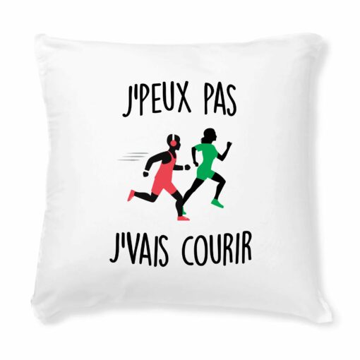 Coussin J’peux pas j’vais courir