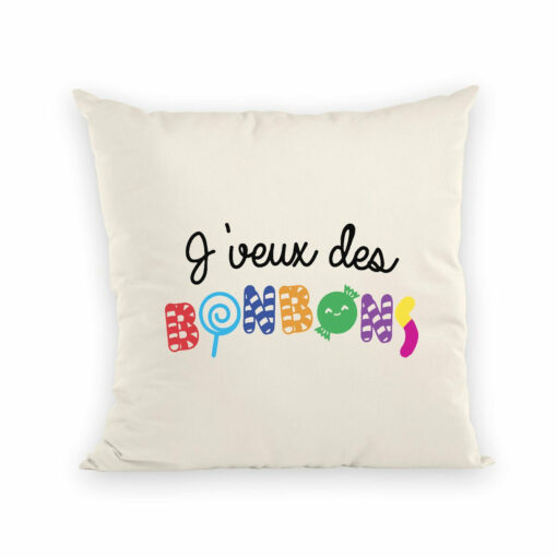 Coussin J’veux des bonbons