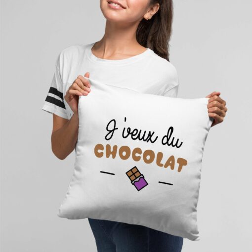 Coussin J’veux du chocolat