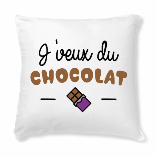 Coussin J’veux du chocolat