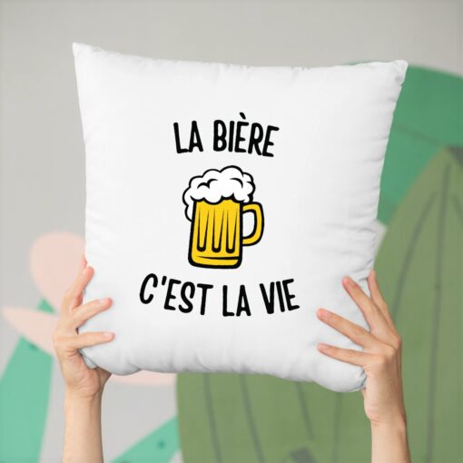 Coussin La biere c’est la vie