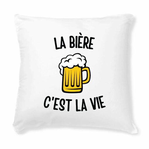 Coussin La biere c’est la vie