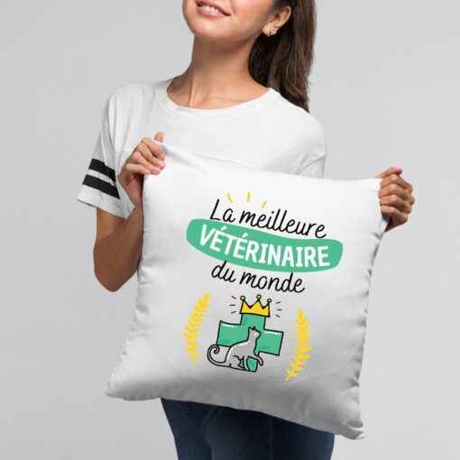 Coussin La meilleure veterinaire du monde