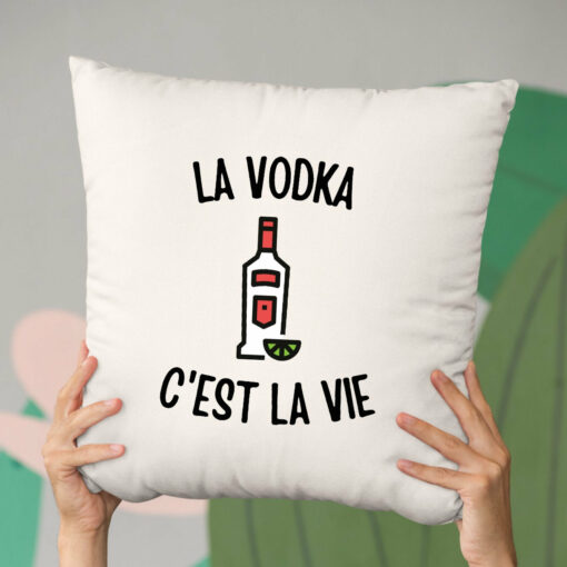 Coussin La vodka c’est la vie