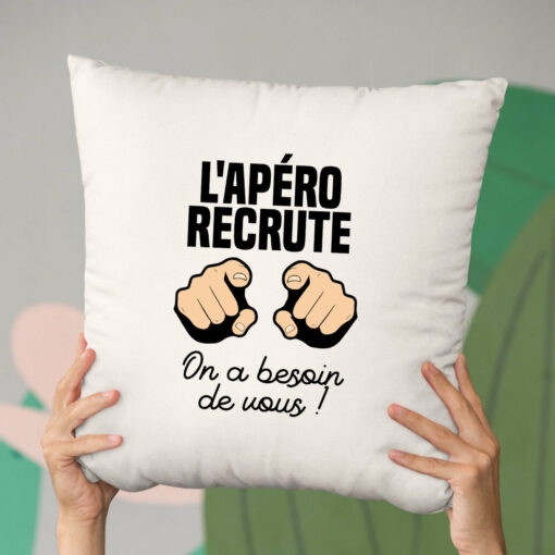 Coussin L’apero recrute