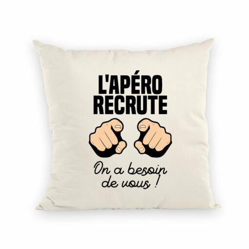 Coussin L’apero recrute