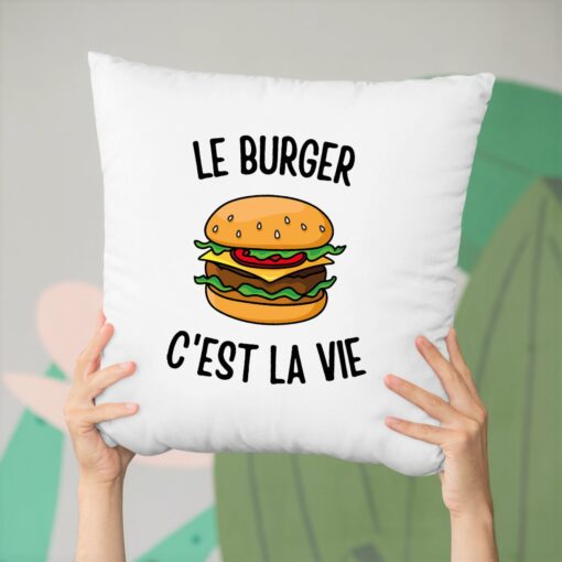 Coussin Le burger c’est la vie